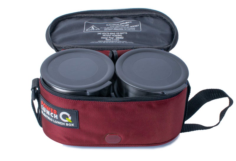 Ecoline Q4, Electric Lunch Box,Capacity 1400ml (Maroon) - Image 3