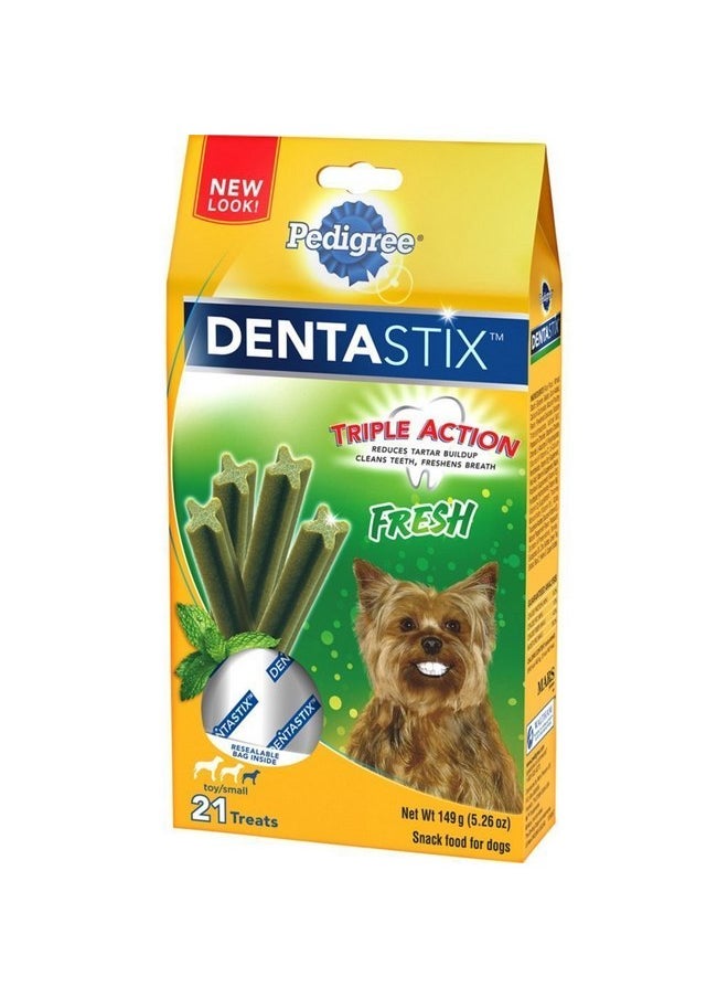 Pedigree Pedigree Fresh Dentastix 21 Mini Treats Small/Toy Dogs, 5.26 Oz (Pack Of 2) Packaging May Vary  - Image 2