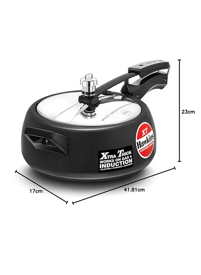 Hawkins - 3.5Liters Contura Black XT Pressure Cooker, Hard Anodised Inner Lid Cooker, Induction Cooker, Handi Cooker (CXT35) Black - Image 1