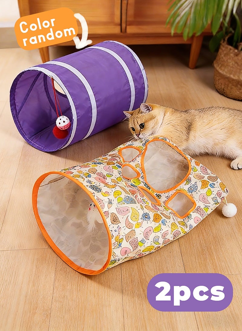 لعبتين نفق قطط بسيط للزحف والتسلية - Image 1