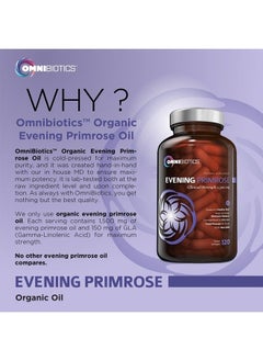 OmniBiotics Organic Evening Primrose Oil | Clinical Strength 1,500 mg | 10% GLA | Cold-Pressed, Non-GMO | Hormone Balance for Women | Menopause and PMS Support | 120 Vegan softgel Capsules  - Image 5