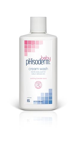 pHisoderm Baby Cream Wash 8 Fluid Ounce Soothing Lavender Scent Pack of 3 - Image 1