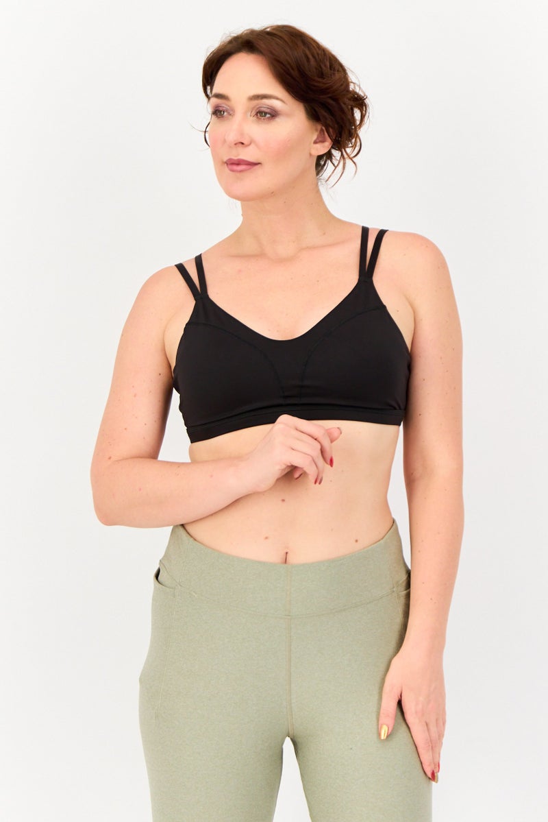PUMA Women Sportswear Fit Padded Training Sports Bra, Black - Image 1