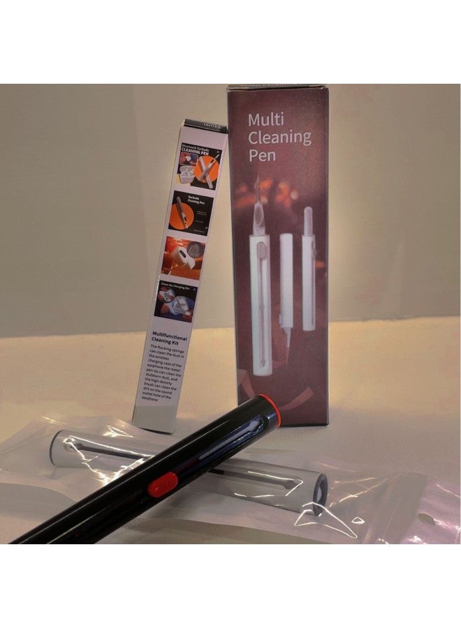 Direct Explosions Second Generation Bluetooth Headset Cleaning Pen Multi-function Cleaning Headset Mobile Phone Computer-Color:Black (pearl Bag) - Image 1