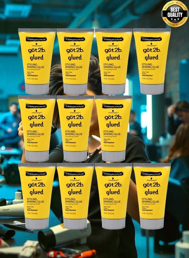 جوت تو بي 11 قطع صمغ جوت 2 بي المقاوم للماء لتصفيف الشعر وعمل قصة السبايكي للجنسين 35 جرام - Image 1