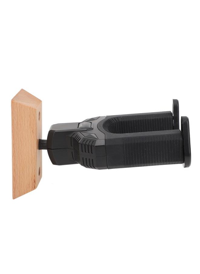 Thoraya - Wall Mount Guitar Holder with Wooden Base Gravity Lock Guitar Neck Hanger for Folk Classical Electric Guitars - Image 1