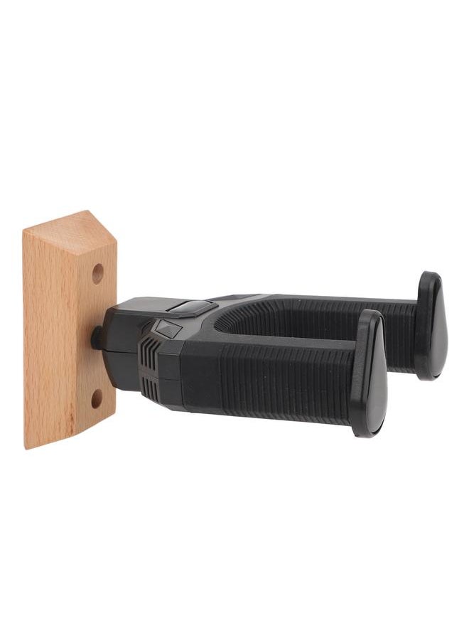 Thoraya - Wall Mount Guitar Holder with Wooden Base Gravity Lock Guitar Neck Hanger for Folk Classical Electric Guitars - Image 1