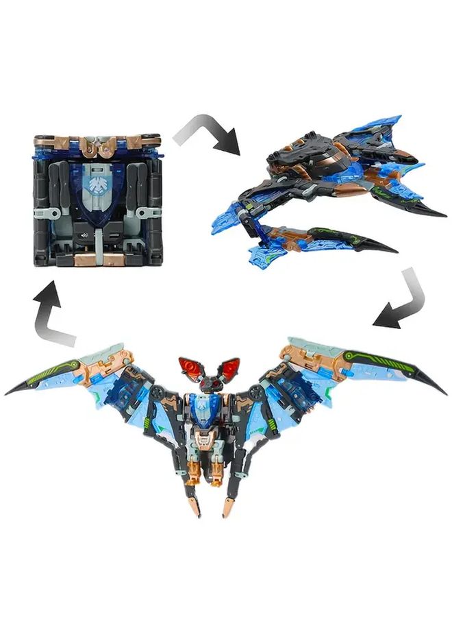 Bat Robot Toy 1 Set With 3 Modes Transformable Mecha And Transparent Storage Box - Image 1
