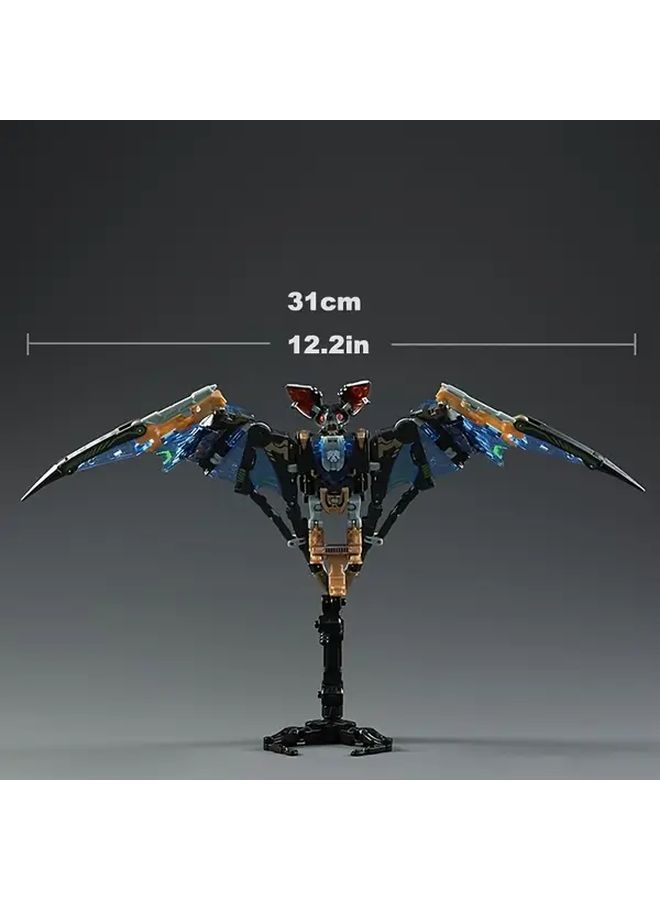 Bat Robot Toy 1 Set With 3 Modes Transformable Mecha And Transparent Storage Box - Image 2