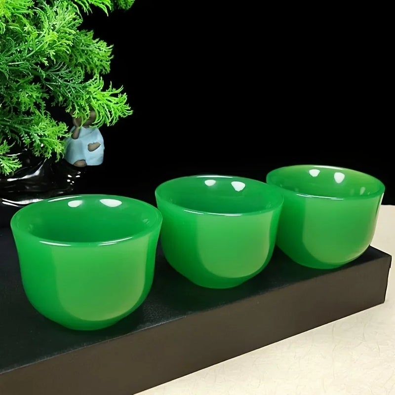1pc Jade Tea Cup Kung Fu Tea Set - Image 2