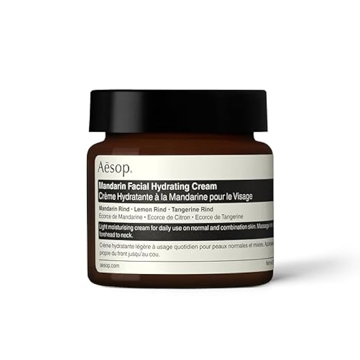 Aesop Mandarin Facial Hydrating Cream | Cools, Tones, and Balances Normal And Combination Skin | Mandarin Rind, Lemon Rind, Tangerine Rind | 2.1 oz / 60 mL - Image 1