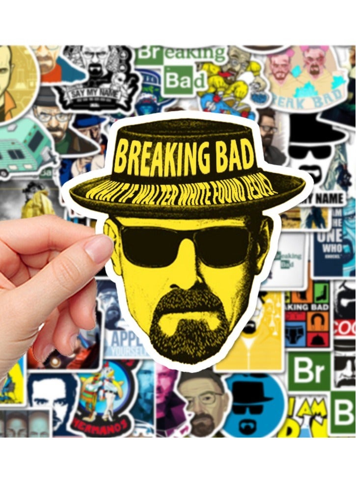 50-Pcs Breaking Bad Stickers Cool Waterproof Vinyl Stickers For Laptop Phone And Computer - Image 5