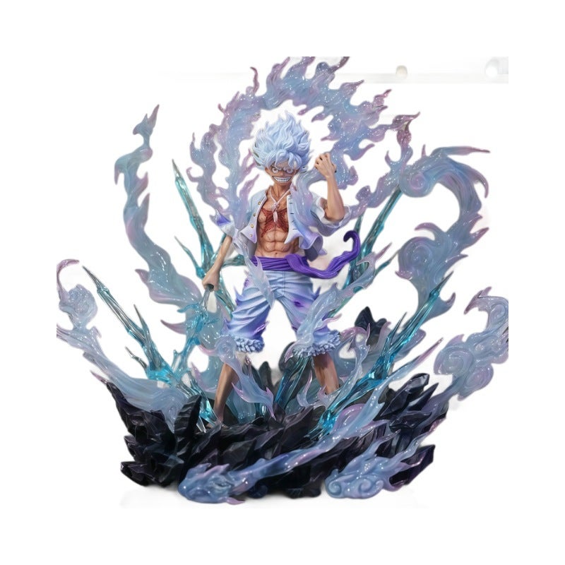 One Piece Luffy Gear 5 Figure - JT Burst Statue Model - Image 5