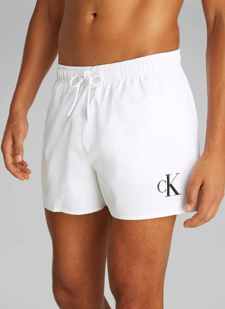 Calvin Klein Jeans Short Swim Shorts With Drawstring