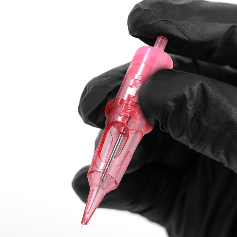 Dragon's Kiss Pink 08-12 Series Integrated Needle Tattoo Pen Motor Short Needles 20 Pcs - Image 4