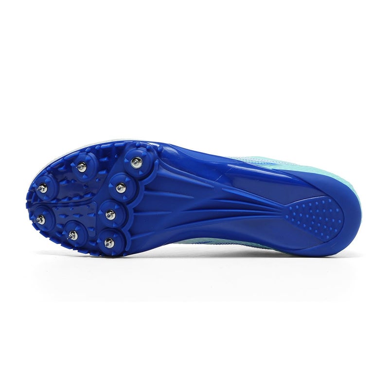 WESHIRUN Track and Field Shoes for Men Women 8 Spikes Boys and Girls Kids Running Racing Shoes Blue - Image 5