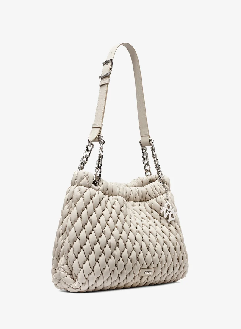 DKNY LT TAUPE Raya Shoulder Bag for Women | Best Price UAE