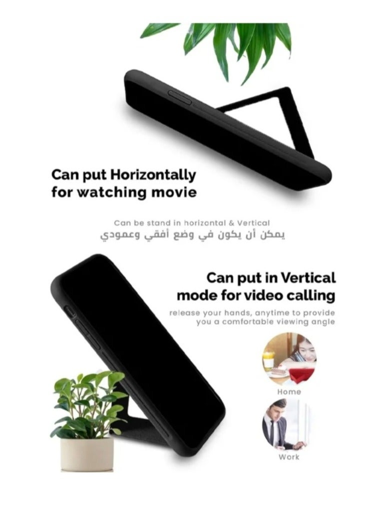 آرمور سامسونج جالاكسي A15 حالة الهاتف المحمول ، مع مقبض المغناطيسي 3 في 1 أسود - Image 4