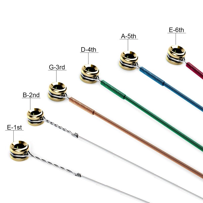 Anvin طقم ملحقات جيتار أنفين - أدوات استبدال أوتار الجيتار بما في ذلك أوتار جيتار أكوستيك، بيك، كابو، أداة لف الأوتار، دبابيس الجسر، بيك لعازفي الجيتار المبتدئين (48 قطعة)  - Image 2
