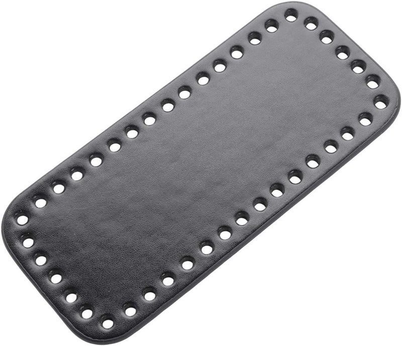 klarako DIY Knitting Crochet Pu Leather Bag Bottom Shaper Bag Base Handbag Purse Base Shaper Purse Making Supplies Black - Image 2