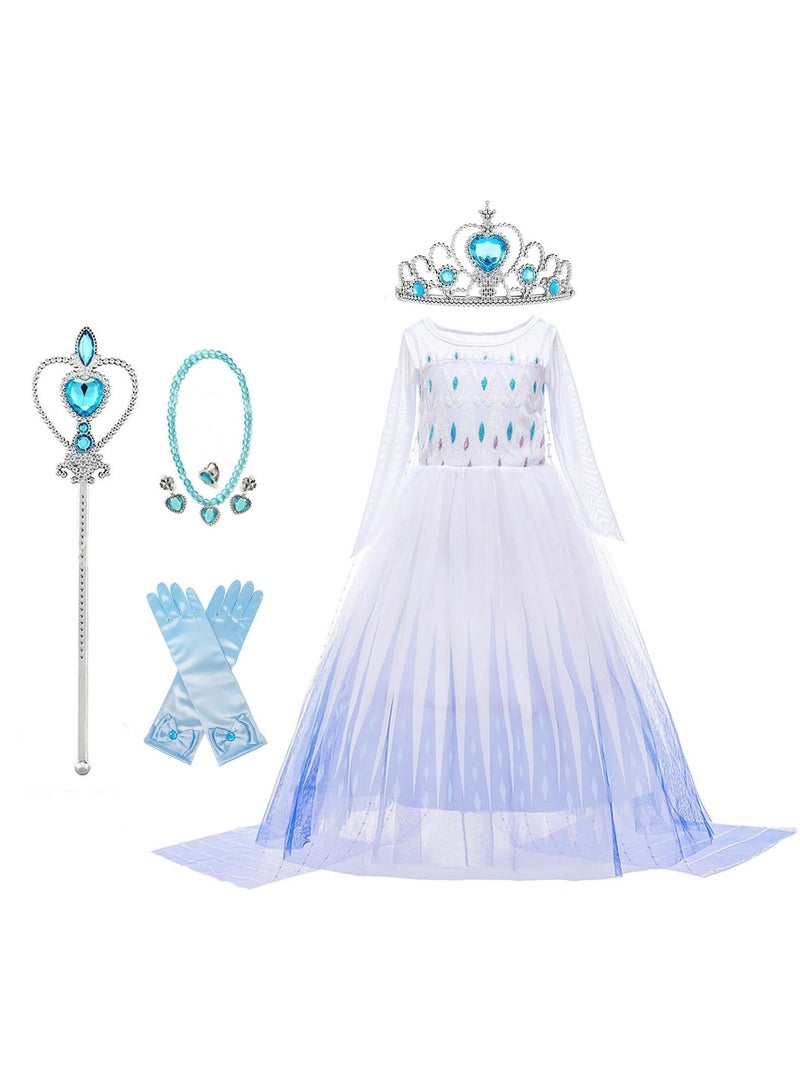 CMGTYYD Princess Costume,Princess Dress,Girls Dress Girls Party Cosplay,Princess Birthday Dress,Kids Costume Cosplay - Image 1