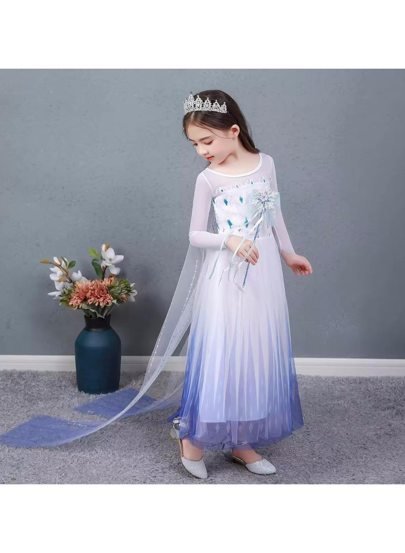CMGTYYD Princess Costume,Princess Dress,Girls Dress Girls Party Cosplay,Princess Birthday Dress,Kids Costume Cosplay - Image 3