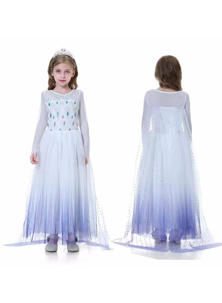 CMGTYYD Princess Costume,Princess Dress,Girls Dress Girls Party Cosplay,Princess Birthday Dress,Kids Costume Cosplay - Image 4