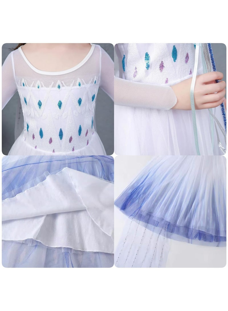 CMGTYYD Princess Costume,Princess Dress,Girls Dress Girls Party Cosplay,Princess Birthday Dress,Kids Costume Cosplay - Image 5