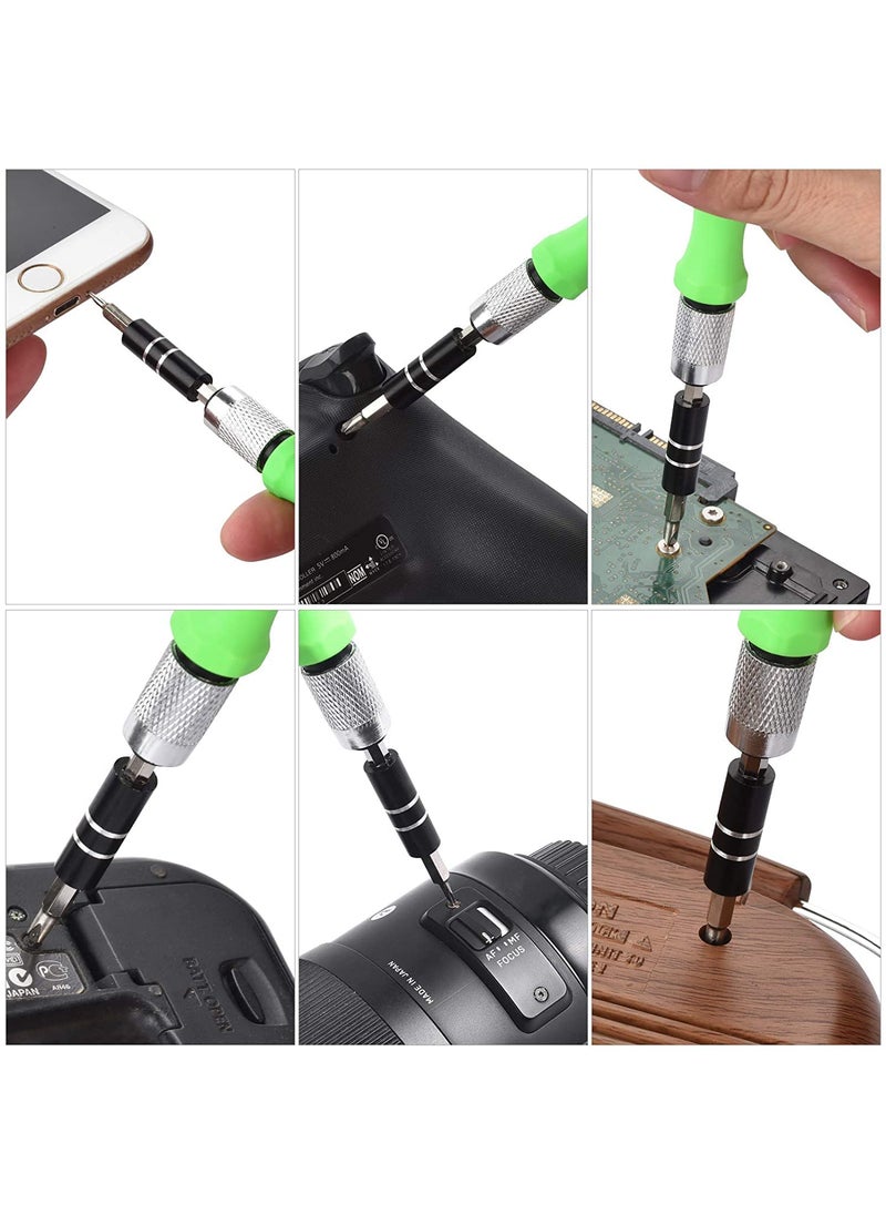 ARHOMA - ARHOMA 32in1 Mini Screwdriver Bits Set with Magnetic Flexible Extension Compact Tool Kit for DIY Electronics and Small Repairs - Image 1