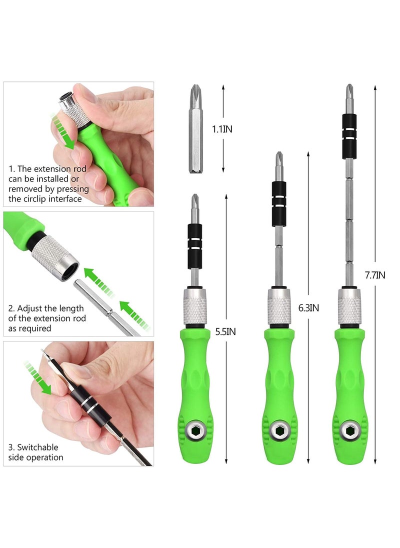 ARHOMA - ARHOMA 32in1 Mini Screwdriver Bits Set with Magnetic Flexible Extension Compact Tool Kit for DIY Electronics and Small Repairs - Image 1