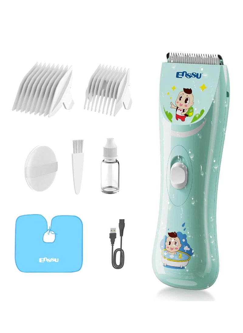 ENSSU - ENSSU Quiet baby Hair Clippers, Safety kids Hair Trimmers,Silent Chargeable Cordless Professional Hair Clipper for Baby kids Children infant - Image 1