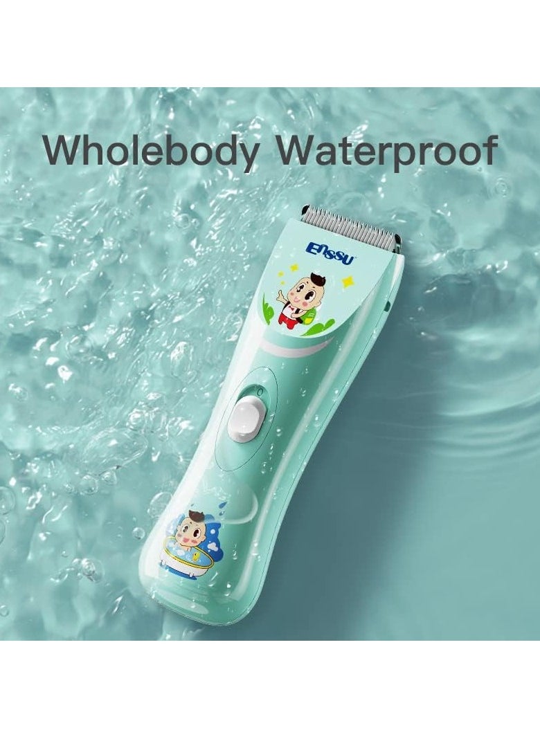 ENSSU - ENSSU Quiet baby Hair Clippers, Safety kids Hair Trimmers,Silent Chargeable Cordless Professional Hair Clipper for Baby kids Children infant - Image 1