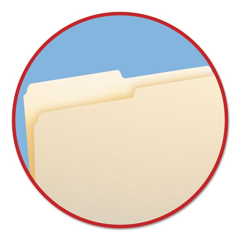 Smead SuperTab File Folder, Oversized 1/2-Cut Tab, Letter Size, Manila File Folders, 100 per Box (13020) - Image 3