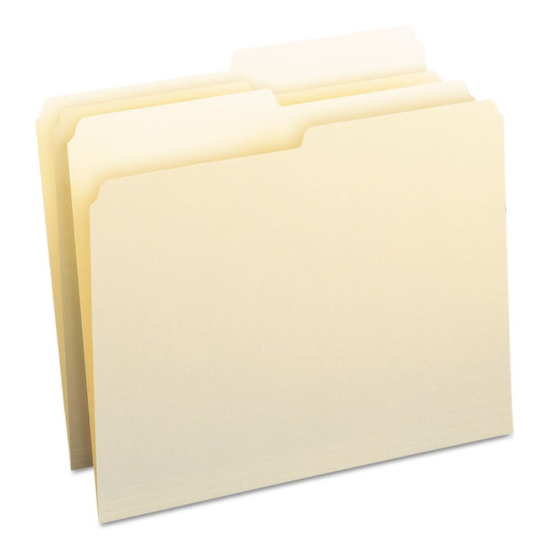 Smead SuperTab File Folder, Oversized 1/2-Cut Tab, Letter Size, Manila File Folders, 100 per Box (13020) - Image 1