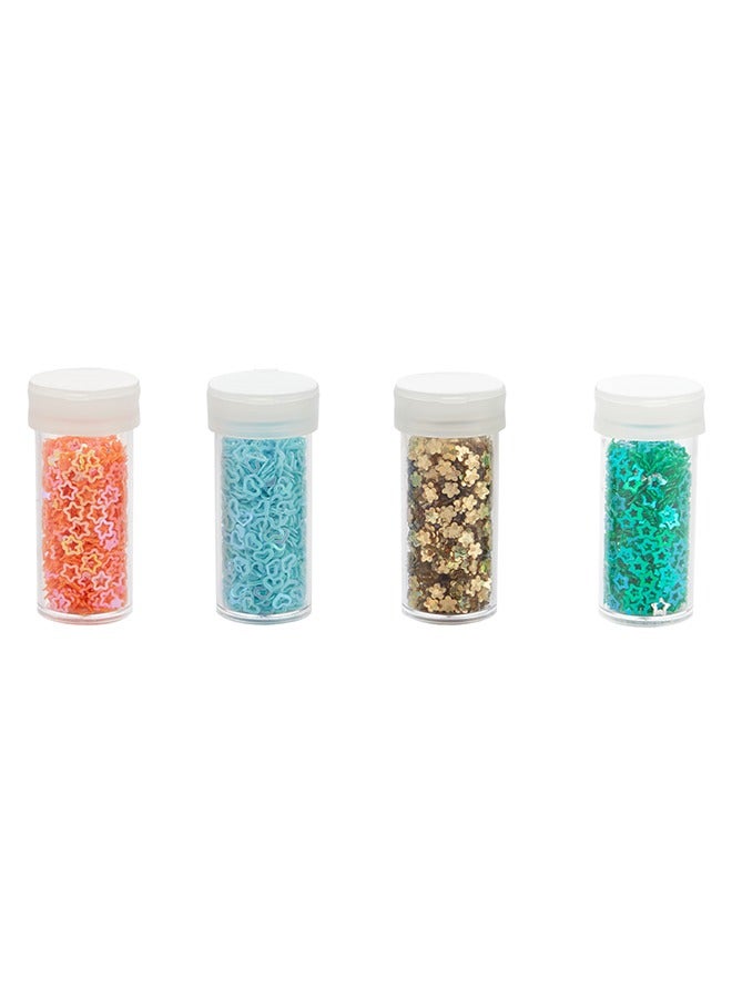 LAWAZIM Glitter glue 4 piece | Rainbow Glue Stick Set for Arts and Crafts Projects, Slime Supplies, Scrapbooking, Cards - Image 2