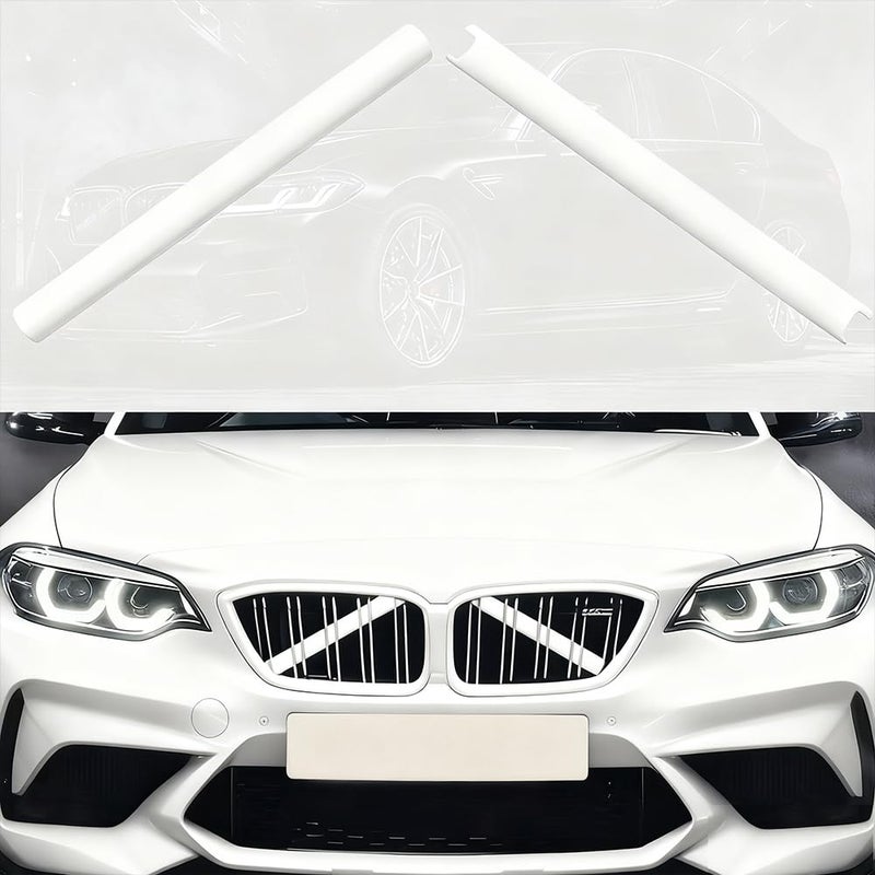 BDFHYK CIDingchang White V Brace Cover for BMW High Durability ABS Trim Grille Inserts Compatible with 12345678 Series F20 F30 G30 G11 G12 G32 Models - Image 3