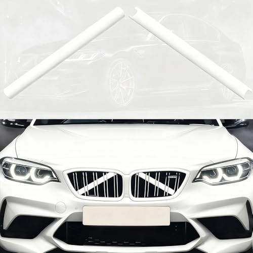 BDFHYK CIDingchang White V Brace Cover for BMW High Durability ABS Trim Grille Inserts Compatible with 12345678 Series F20 F30 G30 G11 G12 G32 Models - Image 1