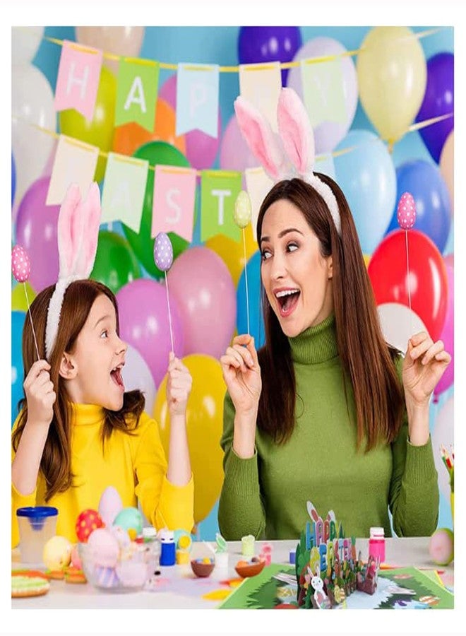 بطاقة معايدة ثلاثية الأبعاد من ديلا ستيلا لعيد الفصح السعيد، مزينة بأرنب وبيض وزهور، بطاقة أرنب عيد الفصح اللطيفة مع ظرف للأطفال والعائلة والأصدقاء - Image 5