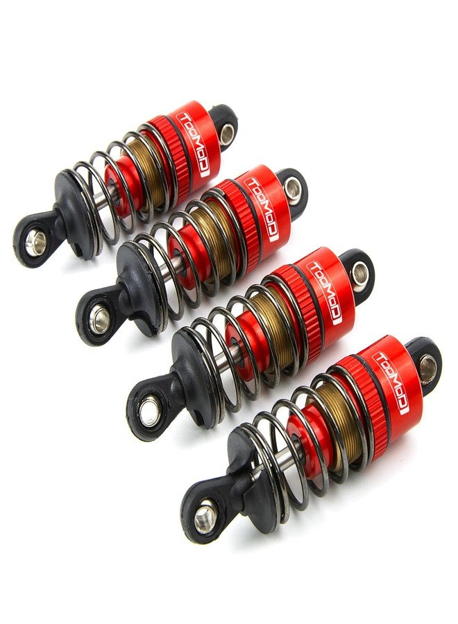 TOOMOD 1/10 50MM RC Oil filled Shock Absorbers kit for Tamiya TT-01 TT-02 M03 M04 M05 M06 TA05 1:10 On Road Car Upgrades Replace Parts (Red) - Image 3