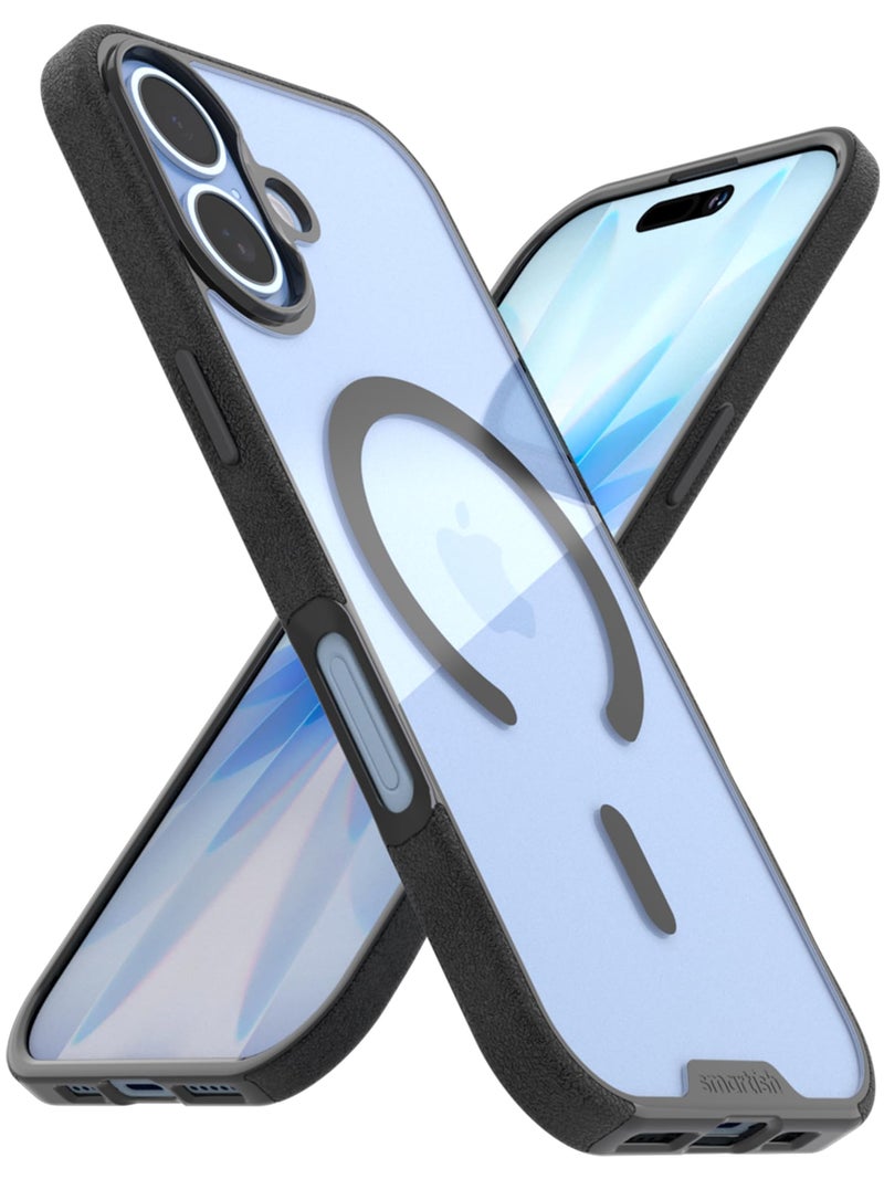 Smartish iPhone 17 MagSafe Clear Case Gripmunk Magnetic Slim Case Lightweight Protective AntiYellowing Thin Grip Clear Cover for Apple iPhone 17 Clearly Black - Image 2