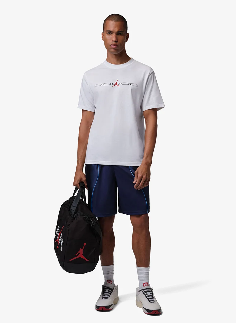Jordan WHITE/BLACK/(UNIVERSITY RED) Jordan Dri-Fit Graphic T-Shirt for Men | Best Price UAE