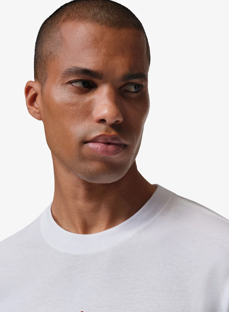 Jordan WHITE/BLACK/(UNIVERSITY RED) Jordan Dri-Fit Graphic T-Shirt for Men | Best Price UAE