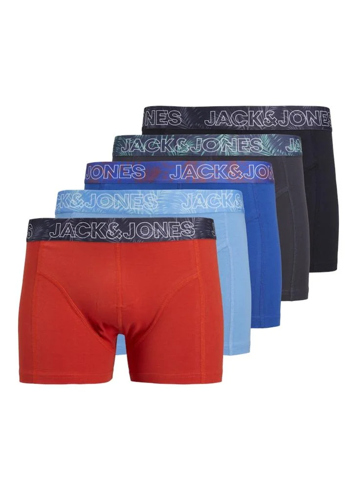 جاك اند جونز 5 Pack Jacpete Solid Trunks