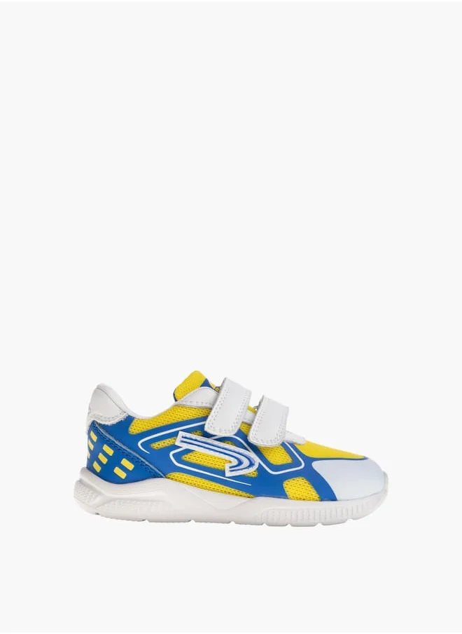 بابلوسكي Boys Panelled Shoes With Hook And Loop Closure