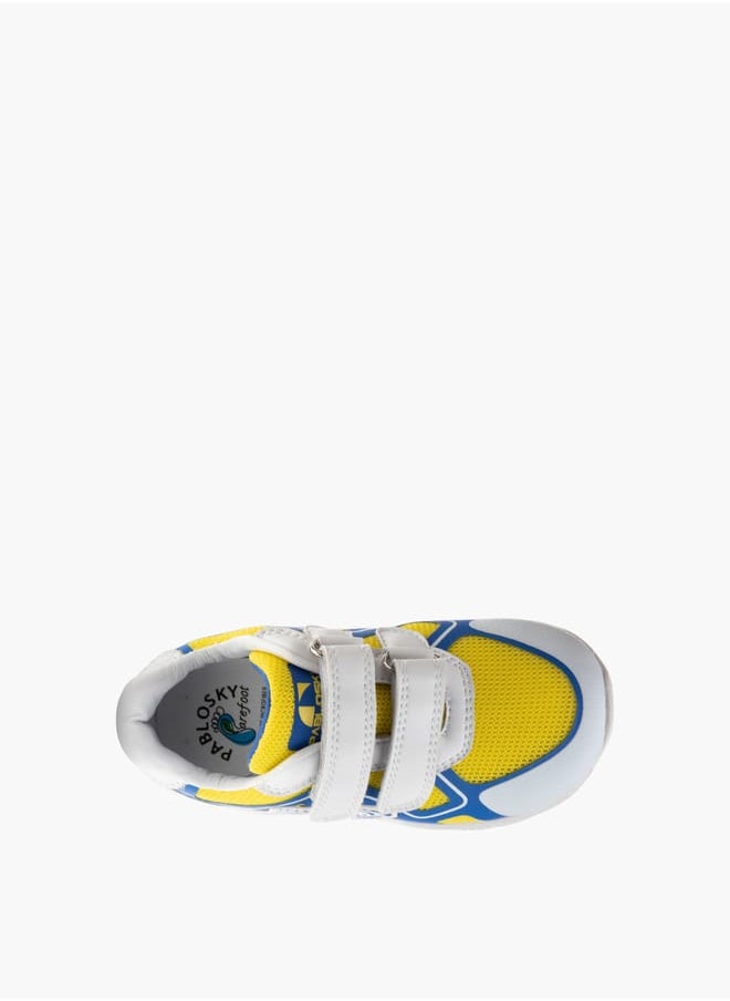 Pablosky - Boys Panelled Shoes With Hook And Loop Closure - Image 1