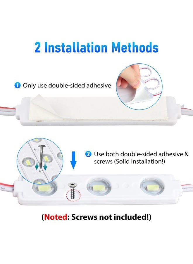 Linkstyle 60 LEDs 12V Van Interior Light Car LED Ceiling Lights Kit, Super Bright Lighting Dome Lamp for Van RV Truck Auto Vehicle Boats Caravans Trailers Lorries Bus Camper (20 Modules, White) - Image 5