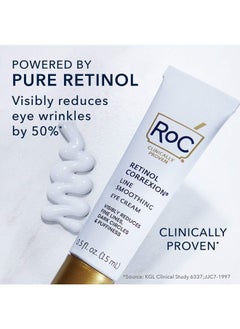 RoC Retinol Correxion Under Eye Cream for Dark Circles & Puffiness, Daily Wrinkle Cream, Anti Aging Line Smoothing Skin Care Treatment 0.5 oz (Packaging May Vary)  - Image 3