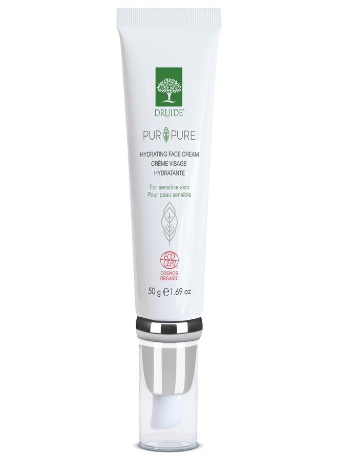 DRUIDE Laboratoires Druide Pur&Pure Hydrating Face Cream Care Organic Moisturizer Cream for Sensitive Skin Ultra-gentle Hypoallergenic – 50 g (1.69 oz) Fragrance-Free,skin soft, Made in Canada - Image 1