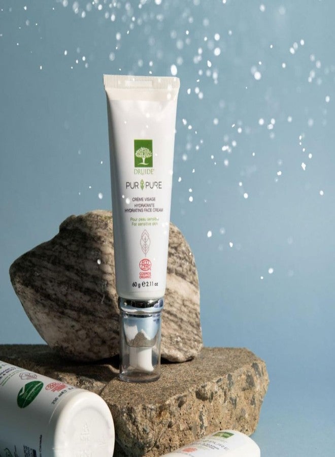 DRUIDE Laboratoires Druide Pur&Pure Hydrating Face Cream Care Organic Moisturizer Cream for Sensitive Skin Ultra-gentle Hypoallergenic – 50 g (1.69 oz) Fragrance-Free,skin soft, Made in Canada - Image 2