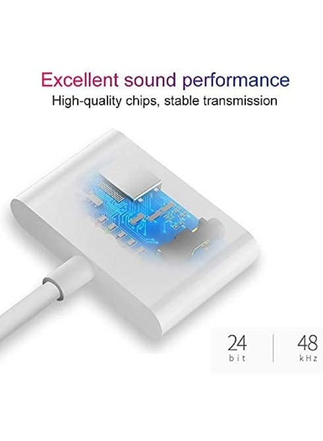 Belcompany [معتمد من Apple MFi] محول صوت وشاحن مزدوج 2 في 1 مع موصل Lightning لجهاز iPad، عبوة من 2 محول سماعات أذن لجهاز iPhone 14/13/12/11/XS/XS Max/XR/X/8/8plus/7/7 Plus/iPad - Image 4